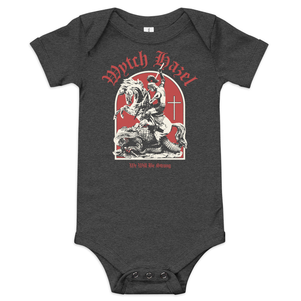 'We Will Be Strong' short sleeve baby grow/one piece